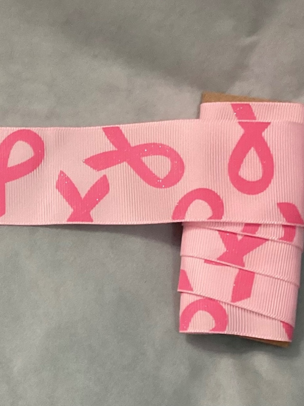 Breast Cancer Grosgrain Ribbon Pink.